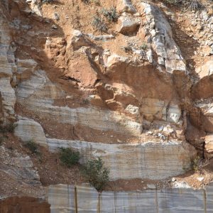 Quarry PR63. Pick marks